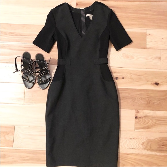 Burberry London (like new) Dark grey & black dress, fits more like a size 2 ) - Picture 15 of 16